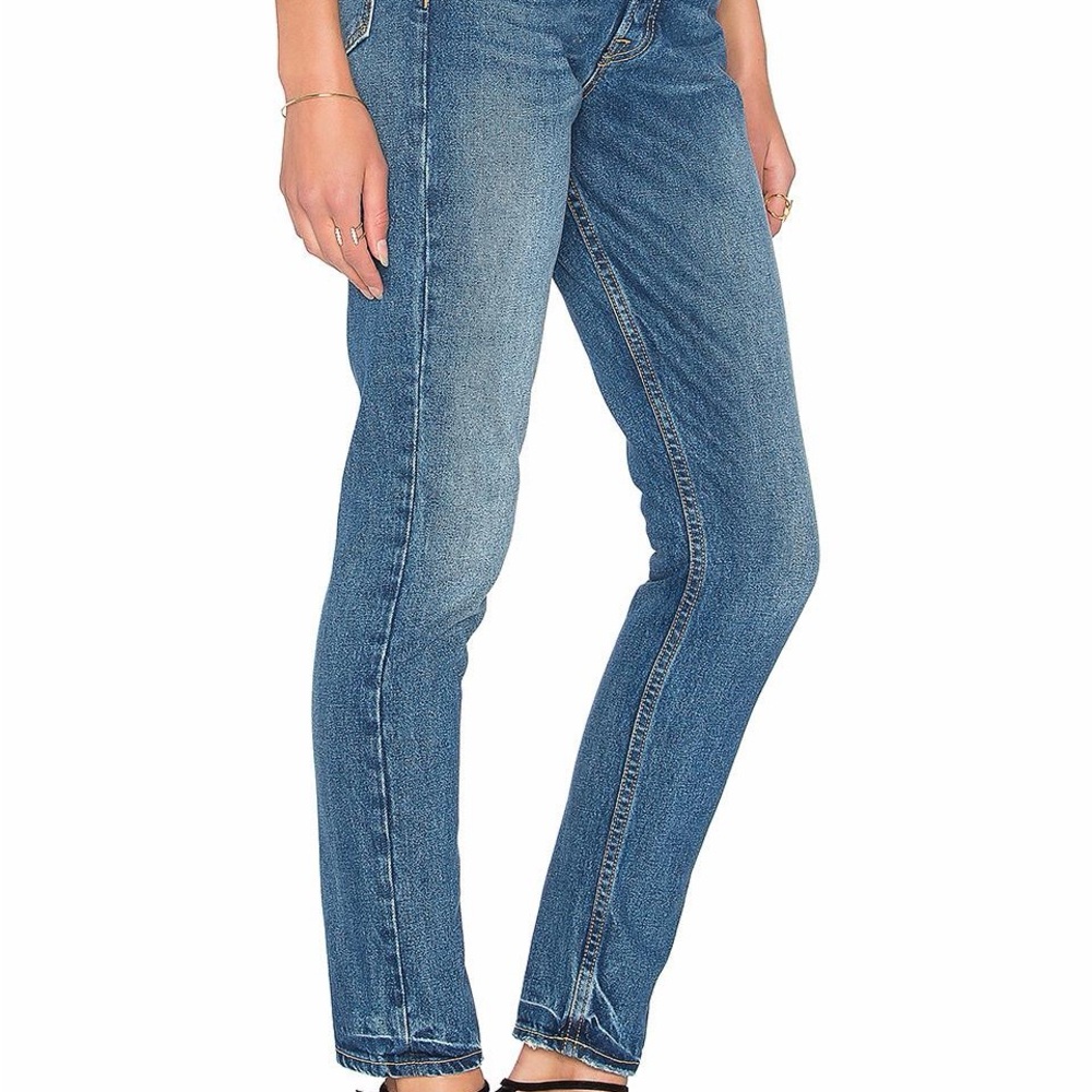 GRLFRND Classic Blue Boyfriend Jeans